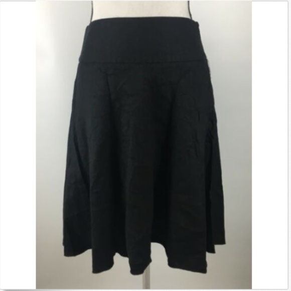 Nic + Zoe Circle Skirt Womens Petite Size 2P Black - Picture 1 of 3